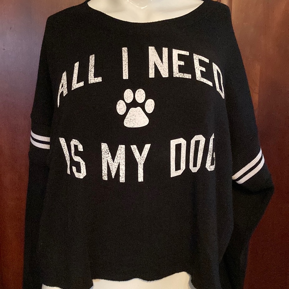 Lightweight cropped sweatshirt - S